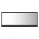 Badspiegel Grau 90x10,5x37 cm Holzwerkstoff