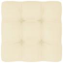 Palettenkissen Creme 60x60x12 cm Stoff