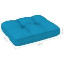 Palettenkissen Blau 50x40x12 cm Stoff