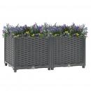Hochbeet 80x40x38 cm Polypropylen