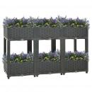Hochbeet 120x40x71 cm Polypropylen