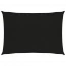 Sonnensegel 160 g/m² Schwarz 3x4,5 m HDPE