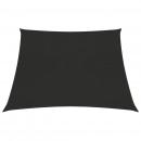 Sonnensegel 160 g/m² Schwarz 3/4x2 m HDPE