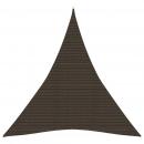 Sonnensegel 160 g/m² Braun 5x6x6 m HDPE
