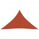 Sonnensegel 160 g/m² Terrakottarot 3,5x3,5x4,9 m HDPE