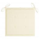 Gartenstuhl-Kissen 2 Stk. Creme 40x40x3 cm Oxford-Gewebe