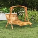 Bett-Schaukel Bugholz Massiv mit Teak-Finish 115x147x46 cm