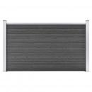 Zaunelement WPC 180x105 cm Schwarz