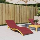 Sonnenliegen-Auflage Weinrot 200x70x3 cm Oxford-Gewebe