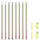 Sonnensegel Stangen 2 Stk. 250 cm Verzinkter Stahl 