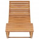 Schaukelliege mit Auflage Massivholz Teak