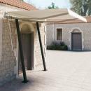 Markise Manuell Einziehbar mit Pfosten 3x2,5 m Creme
