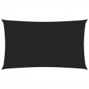 Sonnensegel 160 g/m² Schwarz 2x5 m HDPE
