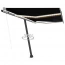 Automatische Markise mit LED & Windsensor 350x250 cm Anthrazit