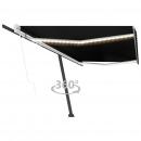 Automatische Markise mit LED & Windsensor 500x300 cm Anthrazit