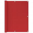 Balkon-Sichtschutz Rot 120x500 cm HDPE