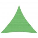 Sonnensegel 160 g/m² Hellgrün 5x5x5 m HDPE