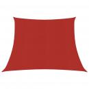 Sonnensegel 160 g/m² Rot 3/4x2 m HDPE