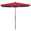 Sonnenschirm mit Mast 210x140 cm Bordeauxrot