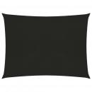 Sonnensegel 160 g/m² Schwarz 3,5x4,5 m HDPE