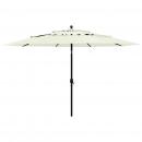 Sonnenschirm mit Aluminium-Mast 3-lagig Sandfarben 3,5 m