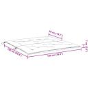 Gartenbank-Auflagen 2 Stk. Schwarz 100x50x7 cm Oxford-Gewebe
