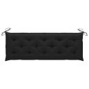 Gartenbank-Auflagen 2 Stk. Schwarz 150x50x7 cm Oxford-Gewebe