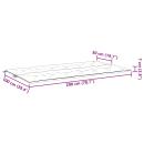 Gartenbank-Auflagen 2 Stk. Schwarz 200x50x7 cm Oxford-Gewebe