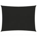 Sonnensegel 160 g/m² Schwarz 3x4 m HDPE