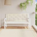 Gartenbank-Auflagen 2 Stk. Cremeweiß 150x50x7 cm Oxford-Gewebe