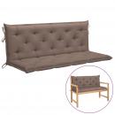 Gartenbank-Auflagen 2 Stk. Taupe 150x50x7 cm Oxford-Gewebe