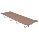 Campingbett 180x60x19 cm Oxford-Gewebe und Stahl Taupe
