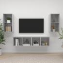TV-Wandschränke 4 Stk. Betongrau Holzwerkstoff
