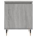 Nachttisch Grau Sonoma 40x30x50 cm Holzwerkstoff