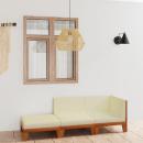 3-tlg. Garten-Lounge-Set mit Kissen Akazie Massivholz