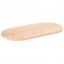 Tischplatte 90x45x2,5 cm Massivholz Kiefer Oval
