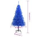 Künstlicher Weihnachtsbaum mit Ständer Blau 120 cm PVC