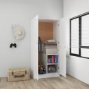 Kleiderschrank Weiß 82,5x51,5x180 cm Holzwerkstoff
