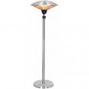 ARDEBO.de Eurom PD2101 XXL Elektrische Terrassenheizung, 2100W, IP44, 225cm Hoch, Silber (335545)