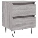 Nachttisch Grau Sonoma 40x35x50 cm Holzwerkstoff