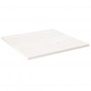 Tischplatte Weiß 80x80x2,5 cm Massivholz Kiefer Quadratisch