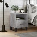 Nachttisch Betongrau 40x35x47,5 cm Holzwerkstoff