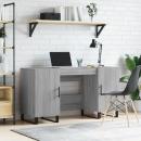 Schreibtisch Grau Sonoma 140x50x75 cm Holzwerkstoff