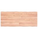 Tischplatte 120x50x(2-4) cm Massivholz Behandelt Baumkante