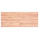 Tischplatte 120x50x(2-6) cm Massivholz Behandelt Baumkante
