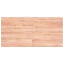 Tischplatte 120x60x(2-4) cm Massivholz Behandelt Baumkante