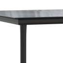 7-tlg. Garten-Essgruppe Grau und Schwarz Poly Rattan und Stahl