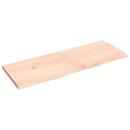 Wandregal 140x50x(2-4) cm Massivholz Eiche Unbehandelt
