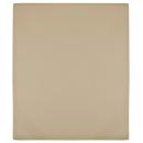 Spannbettlaken Jersey Taupe 90x200 cm Baumwolle